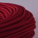 Câble textile rouge Piment - Falbala Luminaires