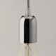 Cache-douille chrome - Falbala Luminaires