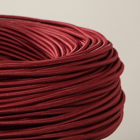 Câble textile Lie-de-vin 2x0.75mm² - Falbala Luminaires