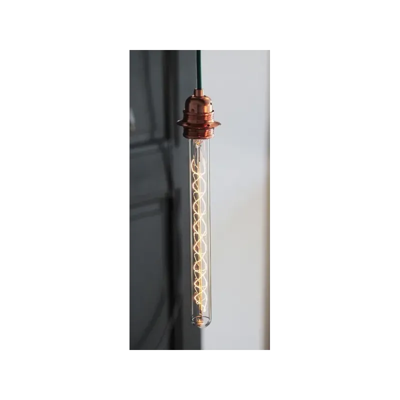 Douille E27 filetée cuivre - Falbala-Luminaires