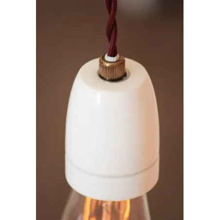 Serre-câble métal laiton vielli - Falbala Luminaires