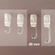 Support bougie E14 blanc d24 - 10x1 - ht 85 - Falbala-Luminaires