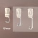 Support bougie E14 blanc D27 - 10x1 - ht 70 - Falbala Luminaires