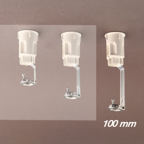 Support bougie E14 blanc D27 - 10x1 - ht 100 - Falbala Luminaires