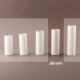 Fourreau - tube de bougie d24 blanc lisse - ht 85 - Falbala Luminaires