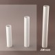 Fourreau - tube de bougie d24 blanc lisse - ht 230 - Falbala Luminaires
