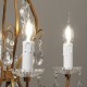 Fourreaux - tubes de bougie blanc à gouttes - Falbala-luminaires