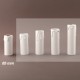 Fourreau - tube de bougie d24 blanc à gouttes - ht 65 - Falbala Luminaires