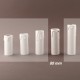 Fourreau - tube de bougie d24 blanc à gouttes - ht 85 - Falbala Luminaires