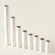 Fourreaux tubes de bougie blanc lisse - Falbala-luminaires