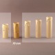 Fourreau - tube de bougie d24 ivoire à gouttes - ht 70 - Falbala Luminaires