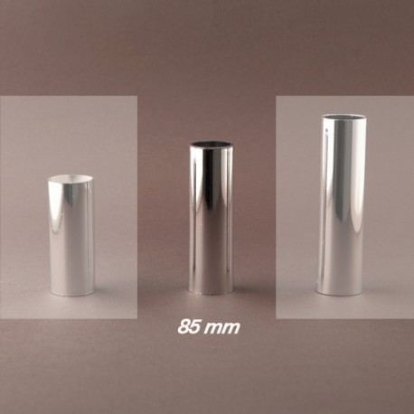 Fourreau - tube de bougie d24 chrome - ht 85 - Falbala Luminaires