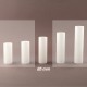 Fourreau de bougie - D25 - verre opale - ht 85 - Falbala Luminaires