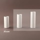 Fourreau de bougie D27 blanc lisse - ht 70 - Falbala Luminaires