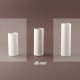 Fourreau de bougie D27 blanc lisse - ht 85 - Falbala Luminaires