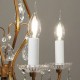 Fourreau - tube de bougie d24 blanc lisse - ht 85 - Falbala Luminaires