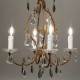 Fourreau - tube de bougie d24 blanc à gouttes - ht 85 - Falbala Luminaires