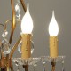 Fourreau de bougie D24 ivoire à gouttes - ht 100 - Falbala Luminaires