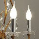 Fourreau - tube de bougie d24 chrome - ht 65 - Falbala Luminaires