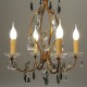 Fourreau de bougie D27 ivoire à gouttes - ht 100 - Falbala Luminaires