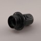 Douille E27 bakelite noire avec inter - Falbala-Luminaires