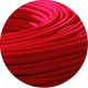 Câble textile rouge 2x0.75mm² - Falbala-luminaires