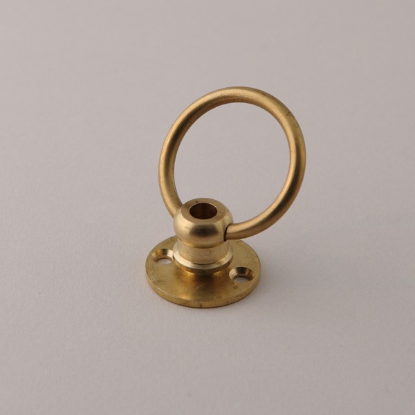 1 POIGNEE Anneau métal BRONZE 50mm motif torsade Cartonnage menuiserie 1 POIGNEE Anneau métal BRONZE 50mm motif torsade Cartonnage menuiserie