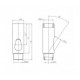 Passage latéral de câble pour filin - Falbala Luminaires