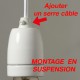 Douille E27 thermoplastique filetée noire - Falbala luminaires