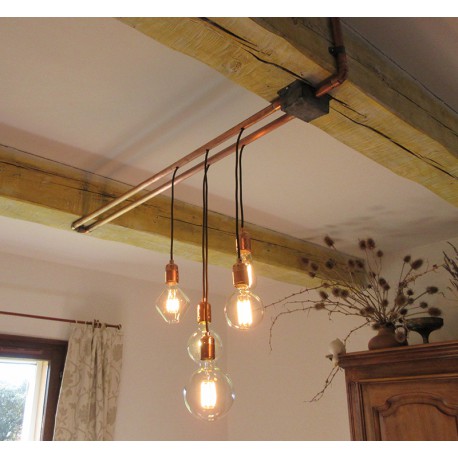 UNE SUSPENSION CUIVREE par ALAIN
