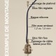 Passage latéral de câble pour filin - Falbala Luminaires