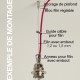 Guide câble pour filin- Falbala-luminaires