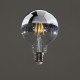 Globe calotte argentée D95 - E27 - 6W - Falbala Luminaires