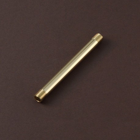 Tube à bouts filetés 10x1 - L100mm - laitonné - Falbala Luminaires