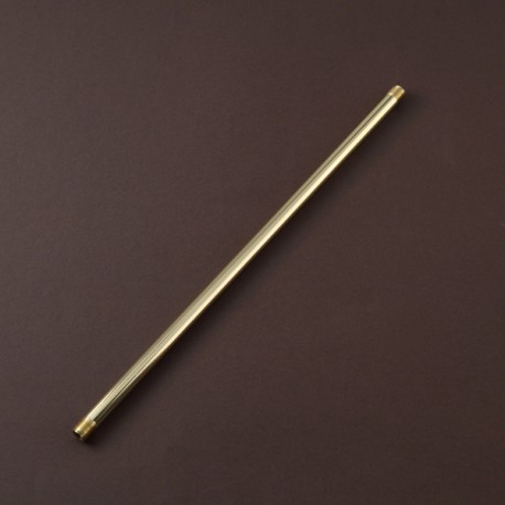 Tube à bouts filetés 10x1 - L300mm - laitonné - Falbala Luminaires