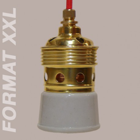 Douille E40 laiton rétro - Falbala-Luminaires
