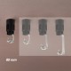 Support bougie E14 noir d24 - 10x1 - ht 65 - Falbala-Luminaires