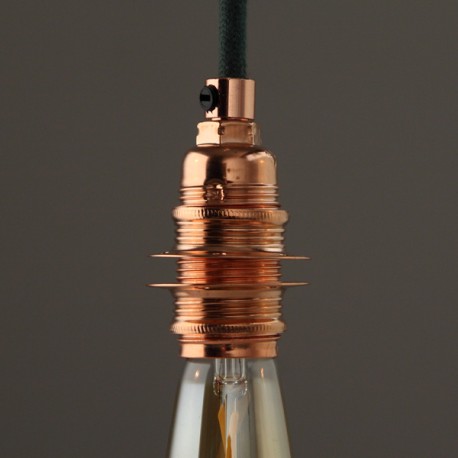 Douille E14 filetée cuivre - Falbala-Luminaires