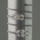 Cordon de lampe textile gris - Falbala Luminaires