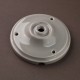 Rosace porcelaine lisse D105 grise - Falbala Luminaires