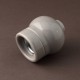 Douille E27 porcelaine indie grise - Falbala-Luminaires