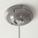 Rosace porcelaine lisse D105 grise - Falbala Luminaires