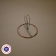 Cercle pour abat jour avec pince flamme - D8 - Falbala-luminaires