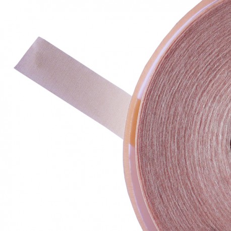 Galon textile plat adhésif rose clair - Falbala-luminaires