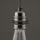 Serre-câble lisse nickel noir - Falbala Luminaires