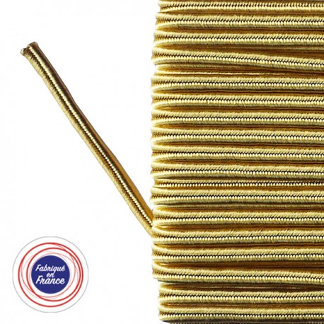 Galon textile soutache or - Falbala-luminaires