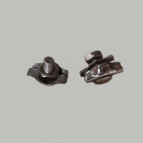 Serre câble acier chromé - Falbala Luminaires