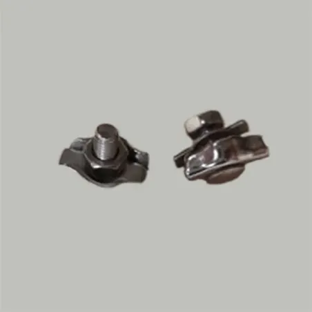 Serre câble acier chromé - Falbala Luminaires