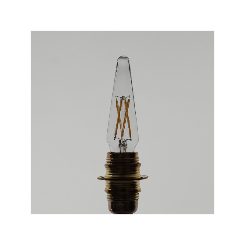 Ampoule flamme Mini format à quatre filaments LED culot E12