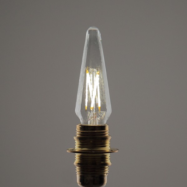 Ampoule flamme Mini format à quatre filaments LED culot E12